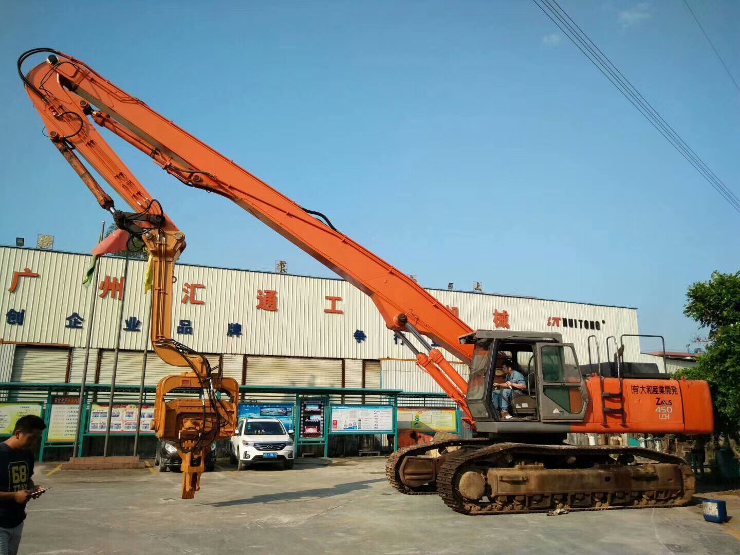 挖掘機(jī)打樁臂、打樁臂、打樁錘、挖掘機(jī)打樁臂廠家